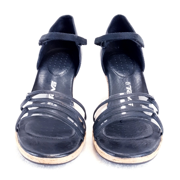 TEVA RIVIERA STRAPPY WEDGE SANDALS - Picture 8 of 16